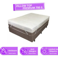 Pillow top Solteiro Casal Queen King Super Macio Enchimento Modelo Profissional a