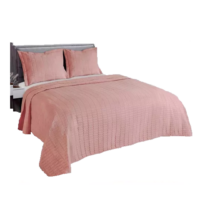 Colcha Cobre Leito Kit Conjunto 3 Peças Porta Travesseiro Flonha Modelo Galeria Marca Camesa Cor Azul Verde Rosa Bege ra
